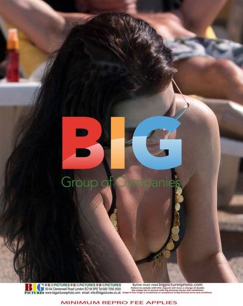 Danielle Lloyd enjoys family pool day