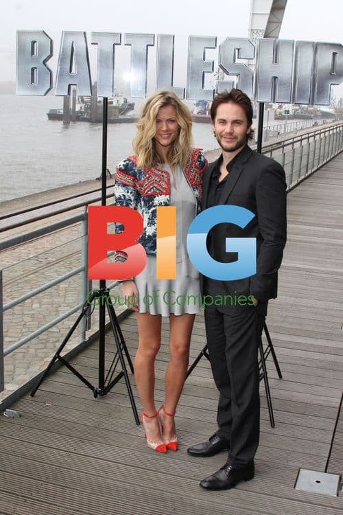 Berg, Decker and Kitsch at Battleship Photocall