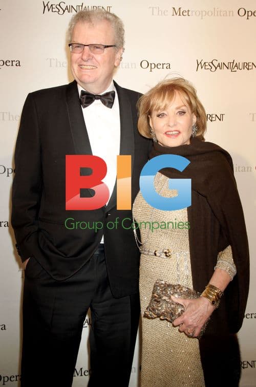 Howard Stringer and Barbara Walters at Metropolitan Opera Premiere