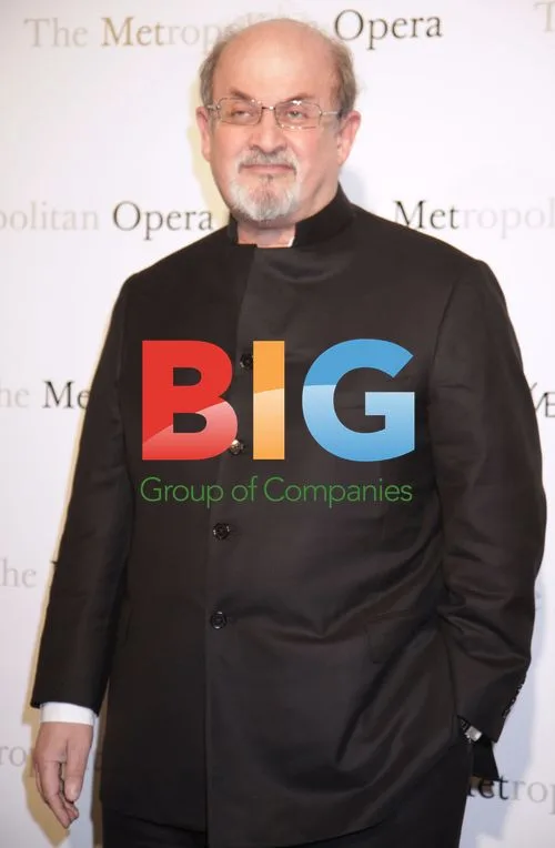 Salman Rushdie at Metropolitan Opera Gala