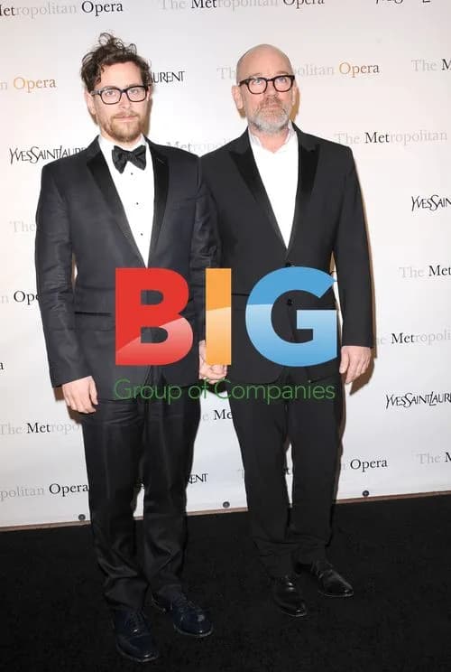 Thomas Dozol and Michael Stipe at Met Opera Gala