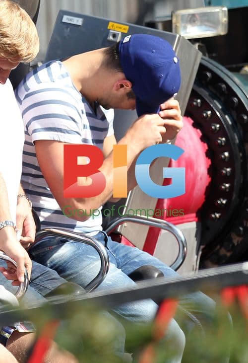 Mark Wright and friends at Thorpe Park