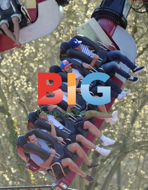 Mark Wright and Jack Tweed at Thorpe Park