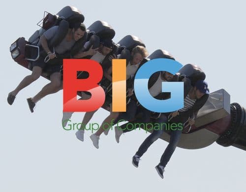 Mark Wright and friends at Thorpe Park