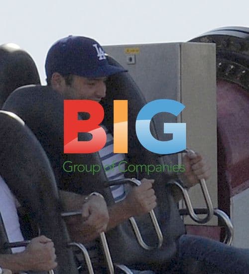 Mark Wright and Jack Tweed at Thorpe Park