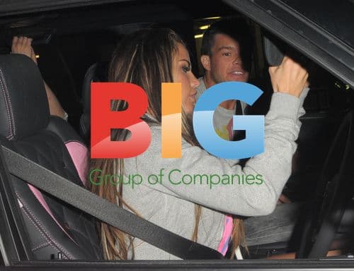 Katie Price Leaves Madame JoJo's with Leandro Penna