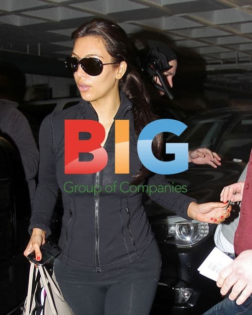 Kim Kardashian at Beverly Hills Nail Salon