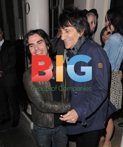 Ronnie Wood and Kelly Jones at The Arts Club