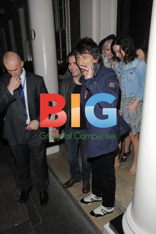 Ronnie Wood and Kelly Jones at The Arts Club