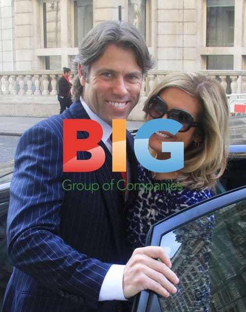 John Bishop and Wife Leaving Hotel
