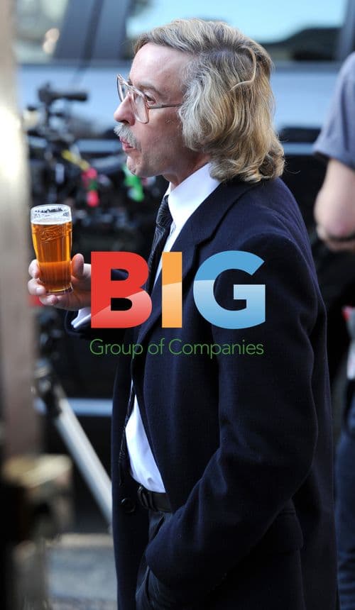 Steve Coogan on set for The King of Soho