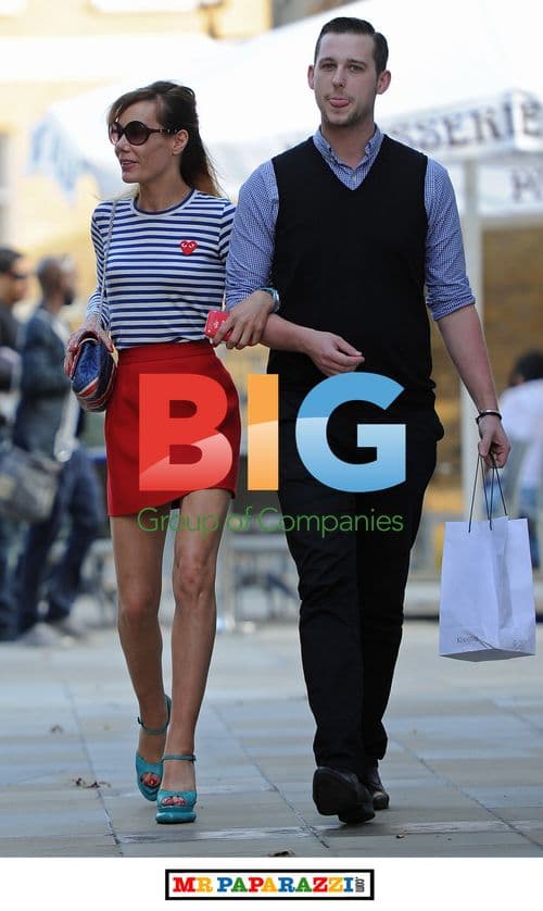 Tara Palmer-Tomkinson Leaving Hairdressers in London