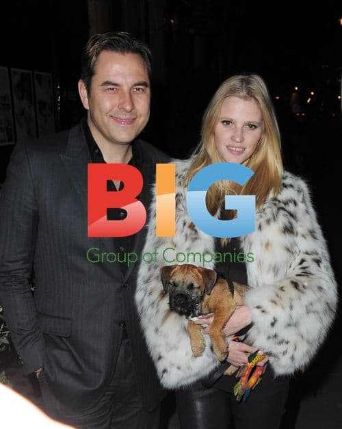 David Walliams and Lara Stone Dine Out
