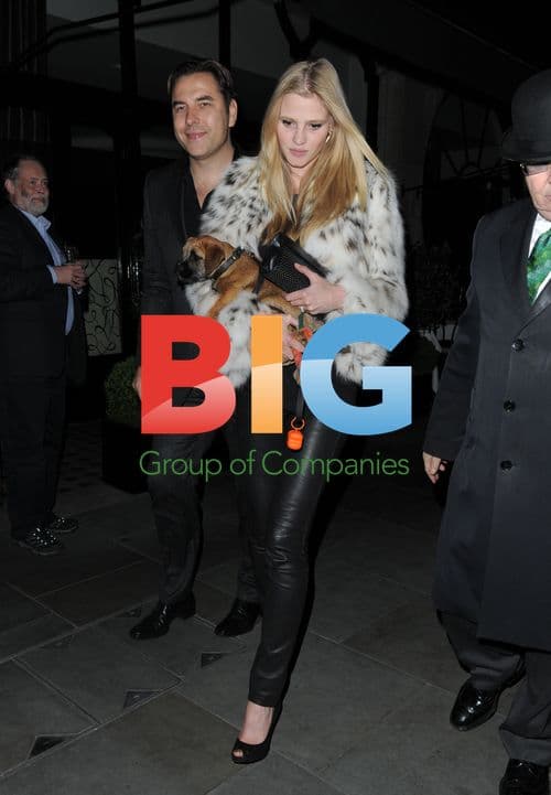 David Walliams and Lara Stone dine in London