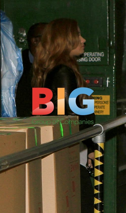 Demi Lovato Filming in London Rain