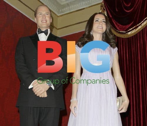 Prince William and Catherine Wax Figures Unveiled