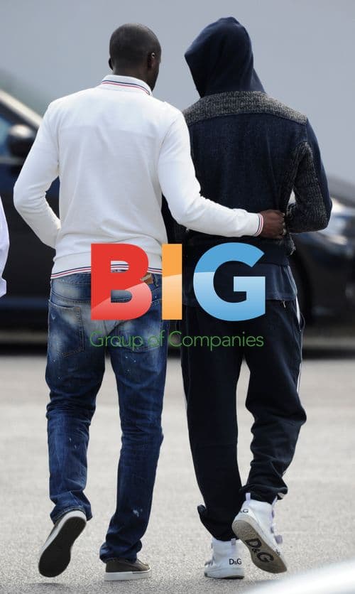 Mario Balotelli and Yaya Toure