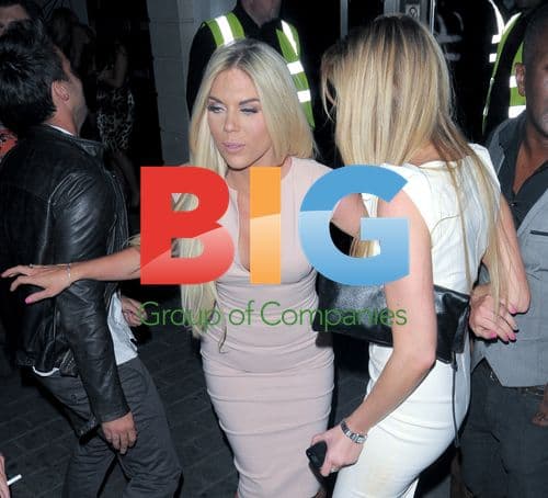 Frankie Essex tumbles leaving Bond Club