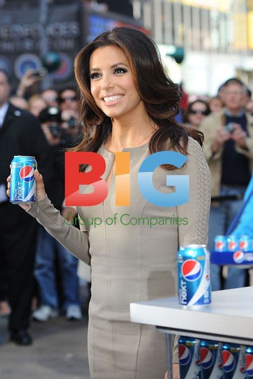Eva Longoria Promotes Pepsi Next in Times Square
