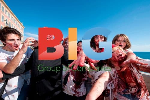 Zombies on Promenade des Anglais in Nice