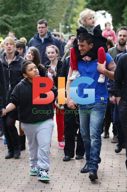 Peter Andre and Family at Alton Towers