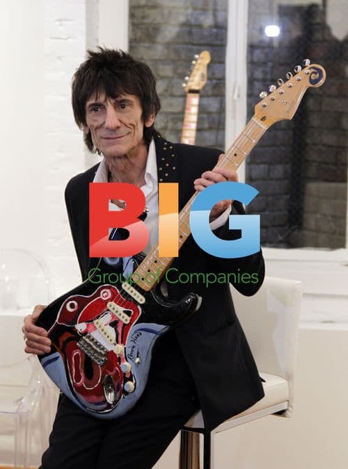 Ronnie Wood Opens Art Exhibition