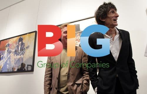 Ronnie Wood Opens Art Exhibition