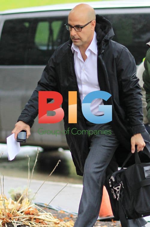 Stanley Tucci on set of 'The Company You Keep'