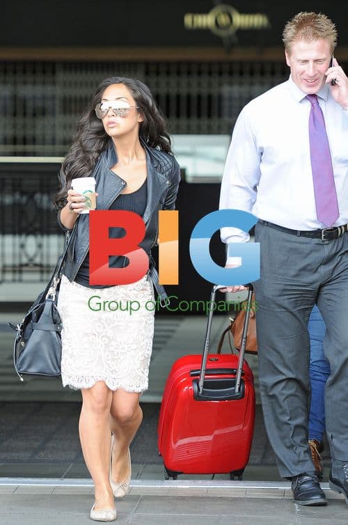 Myleene Klass Leaving London Studio