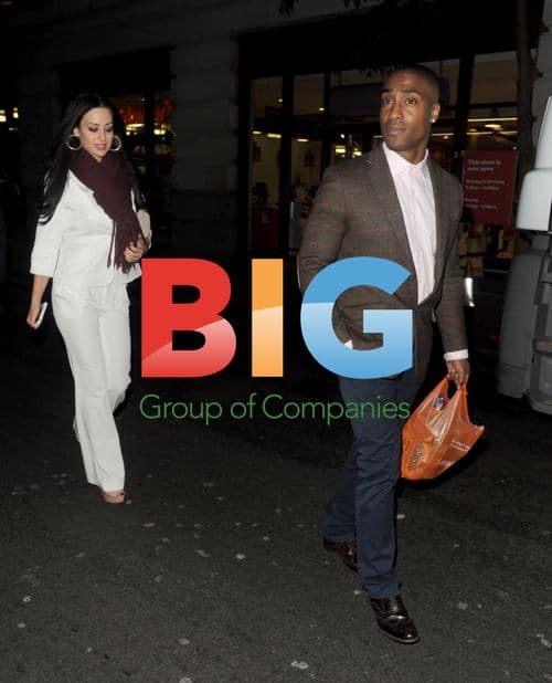 Simon Webbe and girlfriend in Mayfair