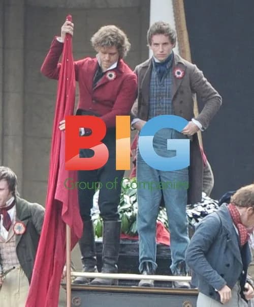 Eddie Redmayne on Les Miserables Film Set