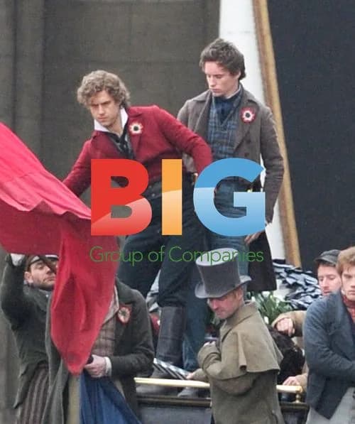 Eddie Redmayne on Les Miserables Set