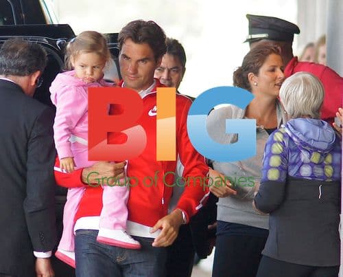 Roger Federer and Family in Miami