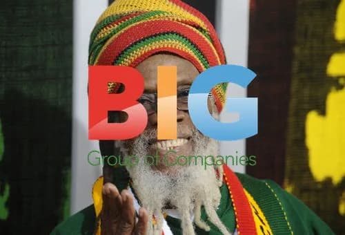 Ras Michael and guest at 'Marley' premiere