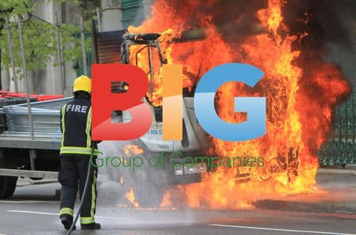 Lorry Fire at Hyde Park Corner, London