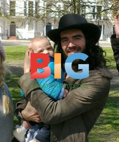 Russell Brand Meets Hari Krishna Couple in Brighton