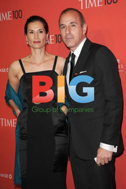 Matt Lauer and Annette Roque at TIME 100 Gala