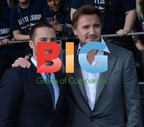 Taylor Kitsch and Liam Neeson at "Battleship" Premiere
