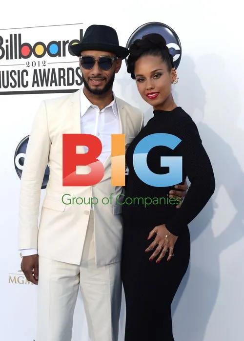 Swizz Beatz and Alicia Keys arrive at 2012 Billboard Awards