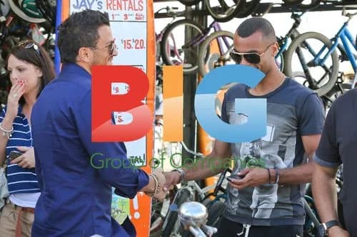 Peter Andre Meets Ashley Cole in Venice Beach