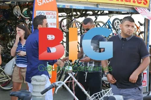 Peter Andre and Ashley Cole Meet in Venice Beach