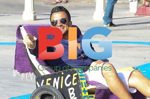 Peter Andre Sightseeing & Biking in Venice Beach