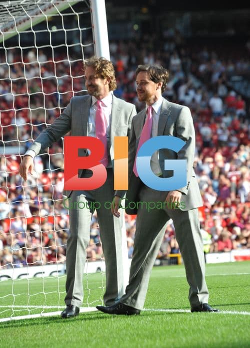 Gerard Butler and James McAvoy at Soccer Aid 2012