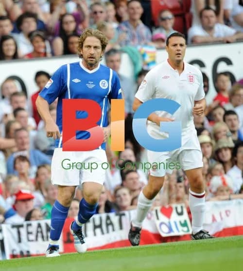 Gerard Butler & Paddy McGuinness at Soccer Aid 2012
