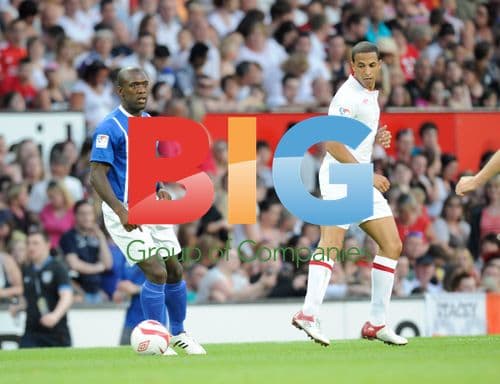 Clarence Seedorf and Marvin Hume at Soccer Aid 2012