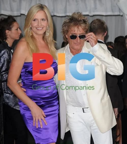 Rod Stewart and Penny Lancaster at Glamour Awards 2012