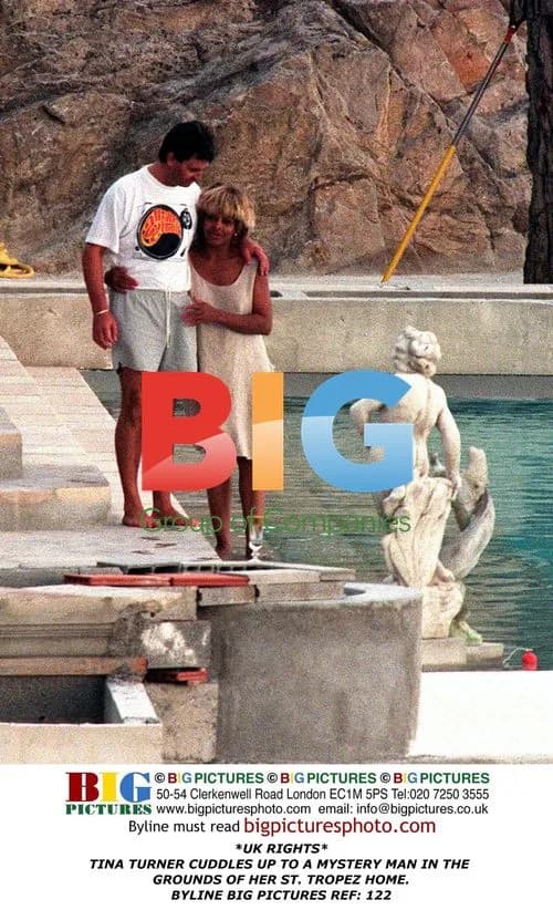TINA TURNER CUDDLES WITH MYSTERY MAN IN ST. TROPEZ