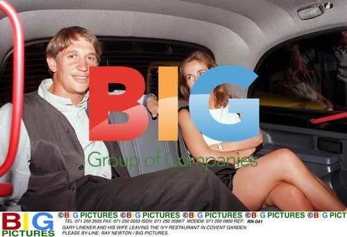 Gary Lineker and wife leaving The Ivy