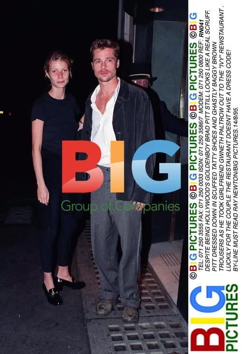Brad Pitt and Gwyneth Paltrow at The Ivy
