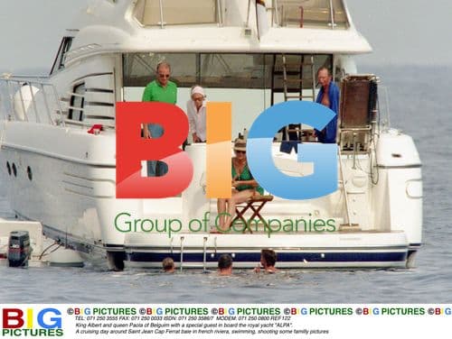 King Albert & Queen Paola on Royal Yacht